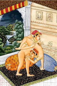 Drawn Ero and porn Art 1 - Indian Miniatures Mughal menstruation