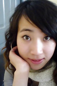 asian woman naked at home